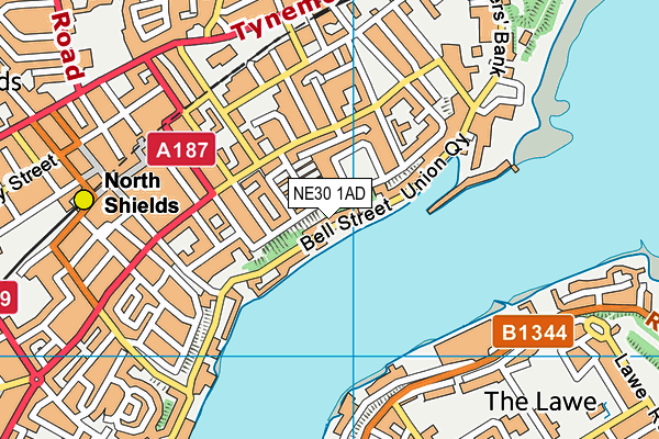 NE30 1AD map - OS VectorMap District (Ordnance Survey) NE30 1AD map - OS VectorMap District (Ordnance Survey)