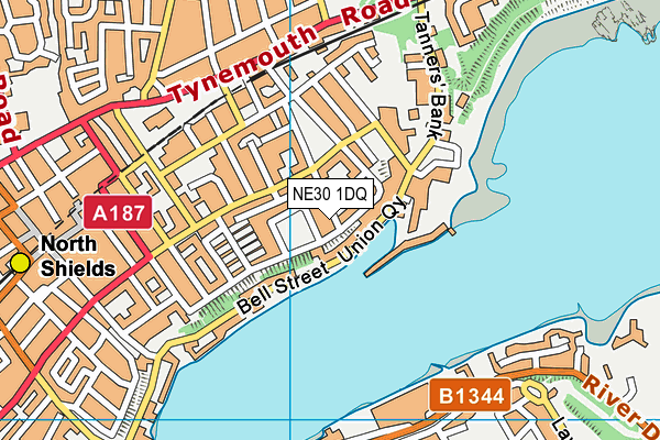 NE30 1DQ map - OS VectorMap District (Ordnance Survey) NE30 1DQ map - OS VectorMap District (Ordnance Survey)
