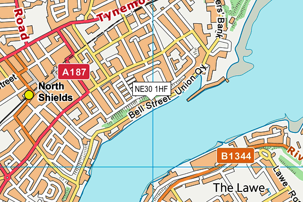 NE30 1HF map - OS VectorMap District (Ordnance Survey) NE30 1HF map - OS VectorMap District (Ordnance Survey)
