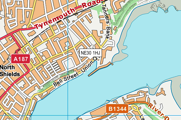NE30 1HJ map - OS VectorMap District (Ordnance Survey) NE30 1HJ map - OS VectorMap District (Ordnance Survey)
