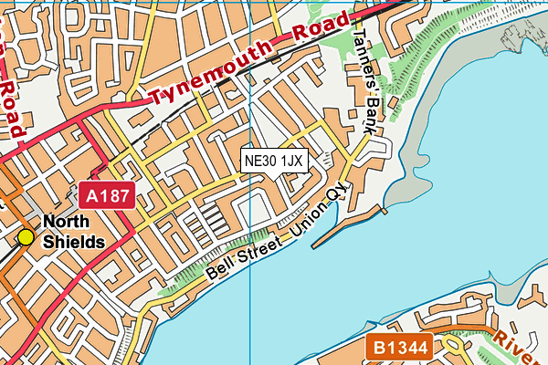 NE30 1JX map - OS VectorMap District (Ordnance Survey) NE30 1JX map - OS VectorMap District (Ordnance Survey)