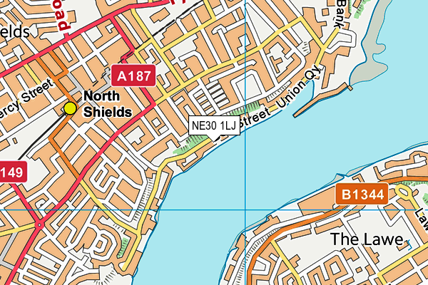 NE30 1LJ map - OS VectorMap District (Ordnance Survey) NE30 1LJ map - OS VectorMap District (Ordnance Survey)
