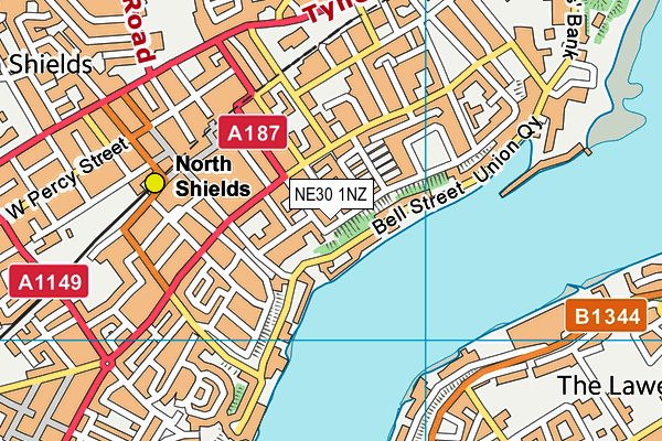 NE30 1NZ map - OS VectorMap District (Ordnance Survey) NE30 1NZ map - OS VectorMap District (Ordnance Survey)