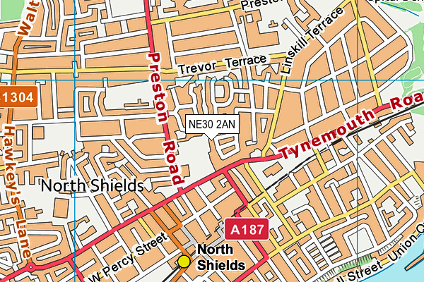 NE30 2AN map - OS VectorMap District (Ordnance Survey) NE30 2AN map - OS VectorMap District (Ordnance Survey)