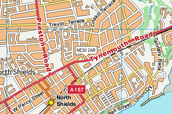 NE30 2AR map - OS VectorMap District (Ordnance Survey) NE30 2AR map - OS VectorMap District (Ordnance Survey)