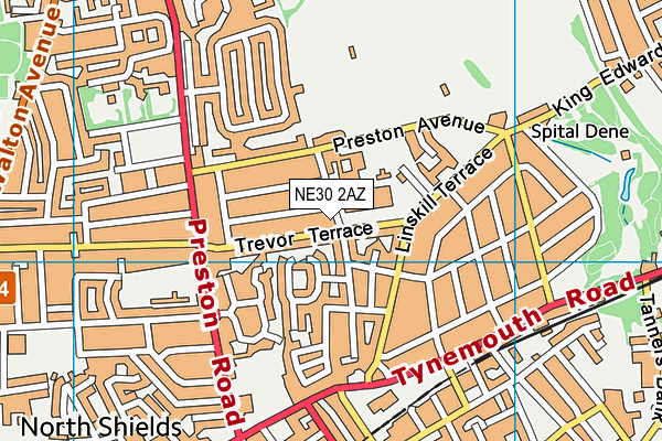 NE30 2AZ map - OS VectorMap District (Ordnance Survey) NE30 2AZ map - OS VectorMap District (Ordnance Survey)