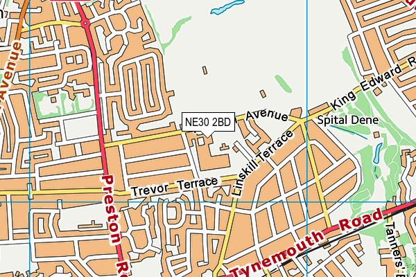NE30 2BD map - OS VectorMap District (Ordnance Survey) NE30 2BD map - OS VectorMap District (Ordnance Survey)