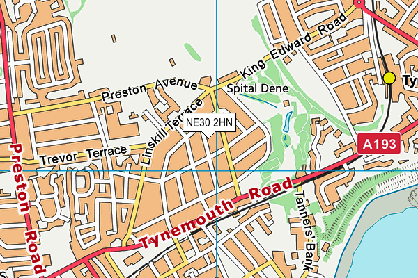 NE30 2HN map - OS VectorMap District (Ordnance Survey) NE30 2HN map - OS VectorMap District (Ordnance Survey)