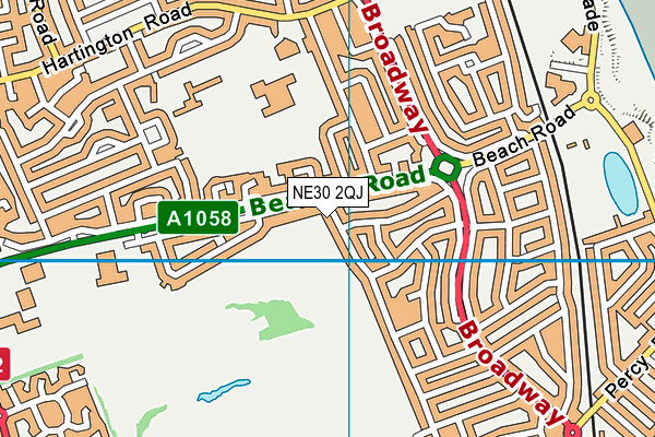 NE30 2QJ map - OS VectorMap District (Ordnance Survey) NE30 2QJ map - OS VectorMap District (Ordnance Survey)