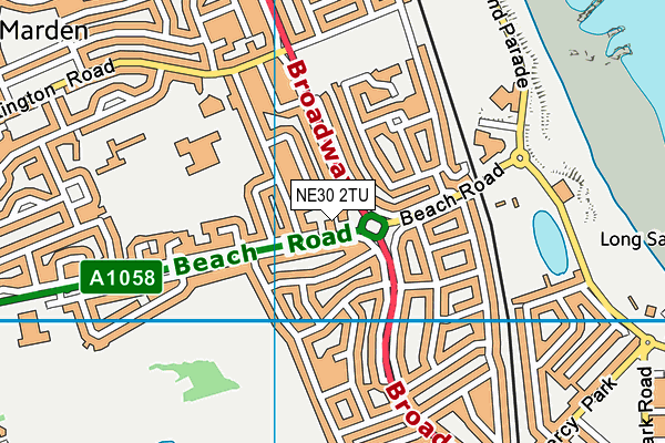 NE30 2TU map - OS VectorMap District (Ordnance Survey) NE30 2TU map - OS VectorMap District (Ordnance Survey)