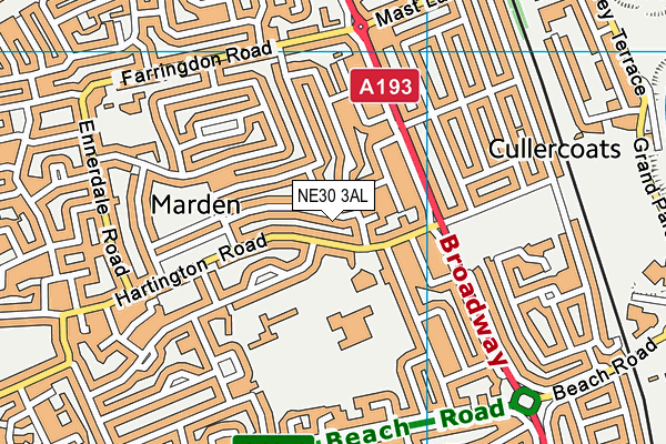 NE30 3AL map - OS VectorMap District (Ordnance Survey) NE30 3AL map - OS VectorMap District (Ordnance Survey)