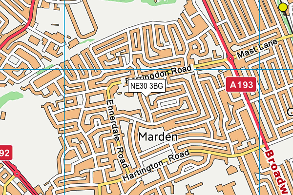 NE30 3BG map - OS VectorMap District (Ordnance Survey) NE30 3BG map - OS VectorMap District (Ordnance Survey)