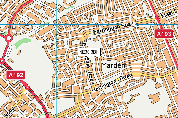 NE30 3BH map - OS VectorMap District (Ordnance Survey) NE30 3BH map - OS VectorMap District (Ordnance Survey)