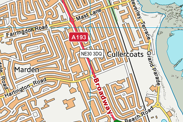NE30 3DQ map - OS VectorMap District (Ordnance Survey) NE30 3DQ map - OS VectorMap District (Ordnance Survey)