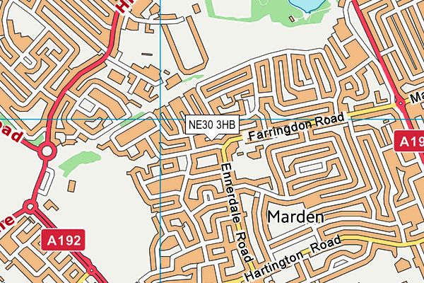 NE30 3HB map - OS VectorMap District (Ordnance Survey) NE30 3HB map - OS VectorMap District (Ordnance Survey)