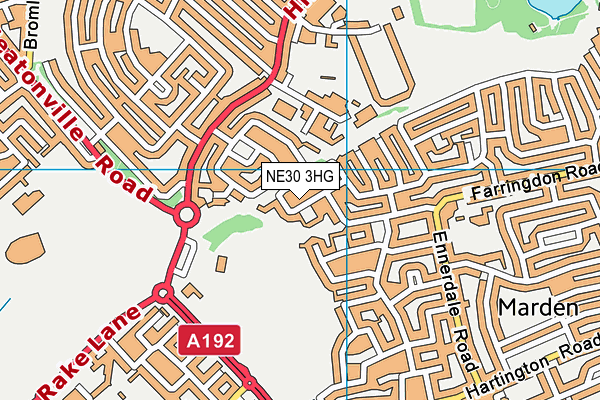 NE30 3HG map - OS VectorMap District (Ordnance Survey) NE30 3HG map - OS VectorMap District (Ordnance Survey)