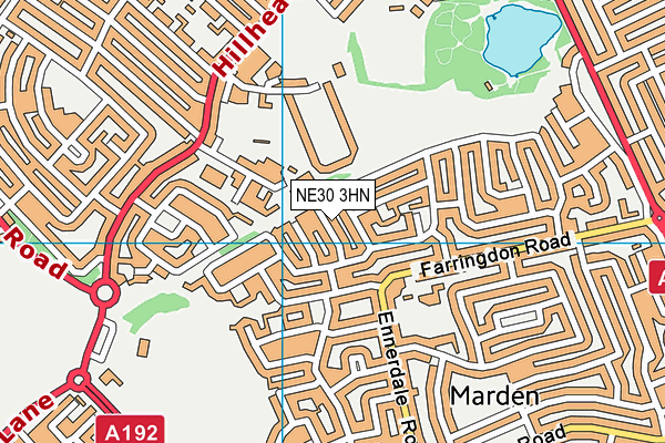 NE30 3HN map - OS VectorMap District (Ordnance Survey) NE30 3HN map - OS VectorMap District (Ordnance Survey)