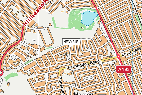 NE30 3JE map - OS VectorMap District (Ordnance Survey) NE30 3JE map - OS VectorMap District (Ordnance Survey)