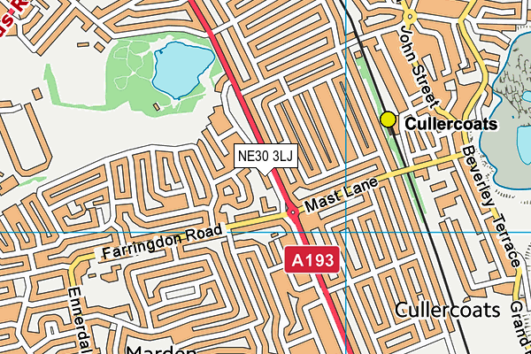 NE30 3LJ map - OS VectorMap District (Ordnance Survey) NE30 3LJ map - OS VectorMap District (Ordnance Survey)