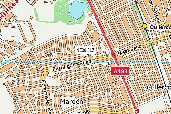 NE30 3LZ map - OS VectorMap District (Ordnance Survey) NE30 3LZ map - OS VectorMap District (Ordnance Survey)