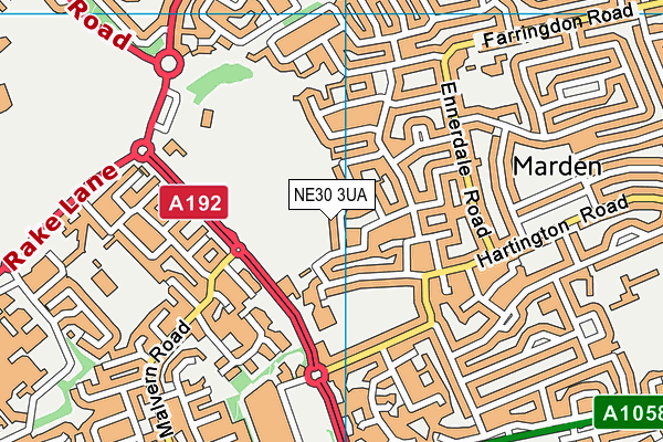 NE30 3UA map - OS VectorMap District (Ordnance Survey) NE30 3UA map - OS VectorMap District (Ordnance Survey)