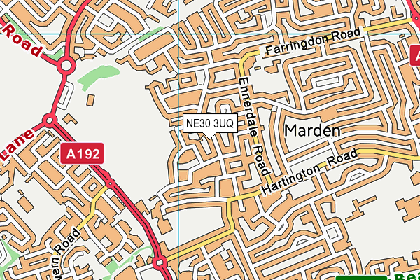 NE30 3UQ map - OS VectorMap District (Ordnance Survey) NE30 3UQ map - OS VectorMap District (Ordnance Survey)
