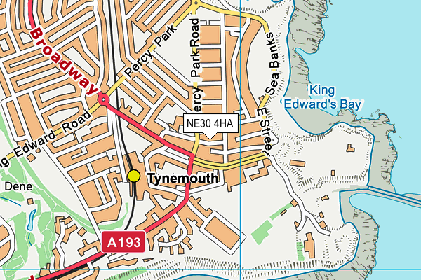 NE30 4HA map - OS VectorMap District (Ordnance Survey)