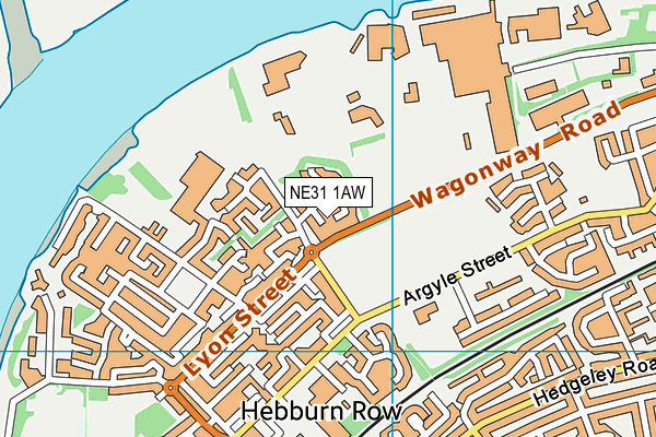NE31 1AW map - OS VectorMap District (Ordnance Survey) NE31 1AW map - OS VectorMap District (Ordnance Survey)