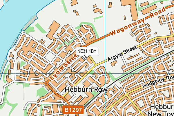 NE31 1BY map - OS VectorMap District (Ordnance Survey)