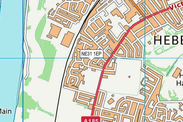 NE31 1EP map - OS VectorMap District (Ordnance Survey) NE31 1EP map - OS VectorMap District (Ordnance Survey)