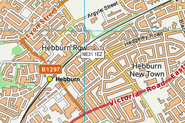 NE31 1EZ map - OS VectorMap District (Ordnance Survey) NE31 1EZ map - OS VectorMap District (Ordnance Survey)