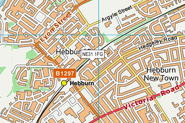 NE31 1FG map - OS VectorMap District (Ordnance Survey) NE31 1FG map - OS VectorMap District (Ordnance Survey)