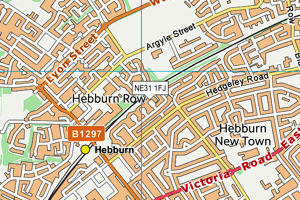 NE31 1FJ map - OS VectorMap District (Ordnance Survey)