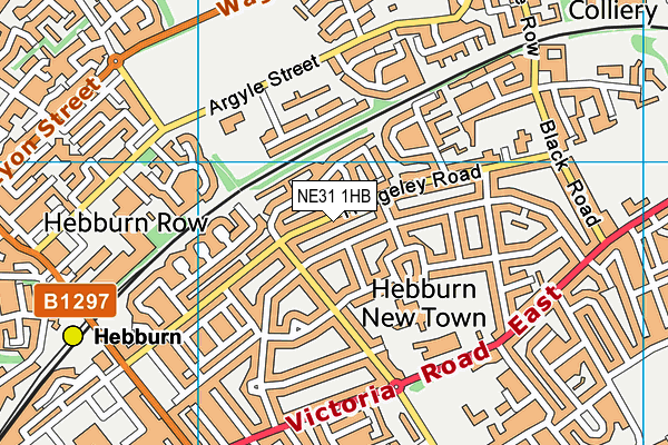 NE31 1HB map - OS VectorMap District (Ordnance Survey) NE31 1HB map - OS VectorMap District (Ordnance Survey)