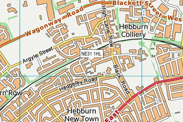 NE31 1HL map - OS VectorMap District (Ordnance Survey) NE31 1HL map - OS VectorMap District (Ordnance Survey)