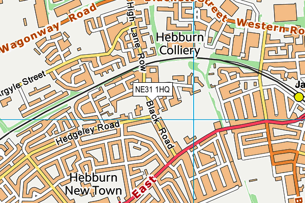 NE31 1HQ map - OS VectorMap District (Ordnance Survey)