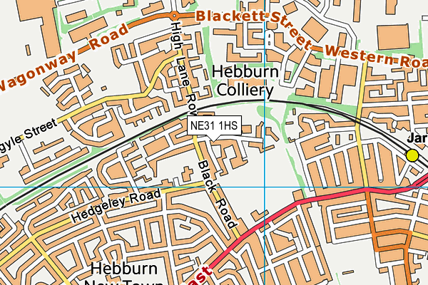 NE31 1HS map - OS VectorMap District (Ordnance Survey) NE31 1HS map - OS VectorMap District (Ordnance Survey)