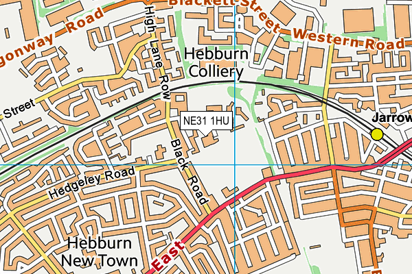 NE31 1HU map - OS VectorMap District (Ordnance Survey)