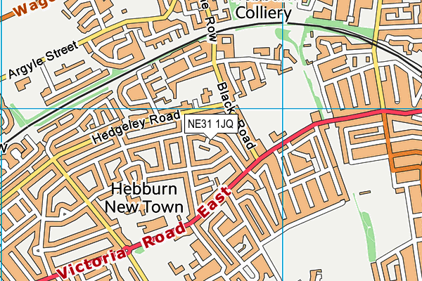 NE31 1JQ map - OS VectorMap District (Ordnance Survey) NE31 1JQ map - OS VectorMap District (Ordnance Survey)
