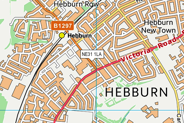 NE31 1LA map - OS VectorMap District (Ordnance Survey) NE31 1LA map - OS VectorMap District (Ordnance Survey)