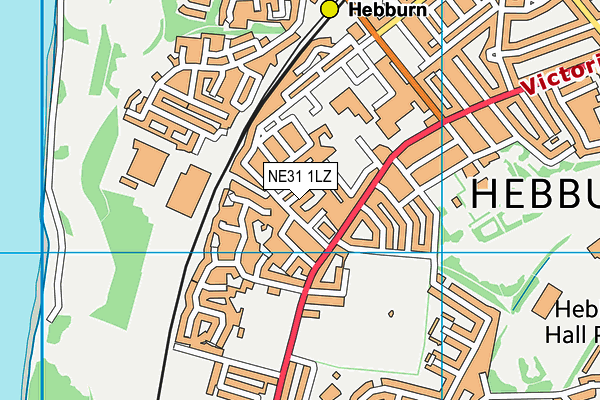 NE31 1LZ map - OS VectorMap District (Ordnance Survey) NE31 1LZ map - OS VectorMap District (Ordnance Survey)