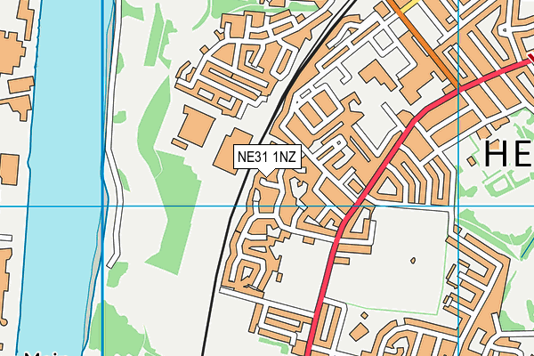 NE31 1NZ map - OS VectorMap District (Ordnance Survey) NE31 1NZ map - OS VectorMap District (Ordnance Survey)