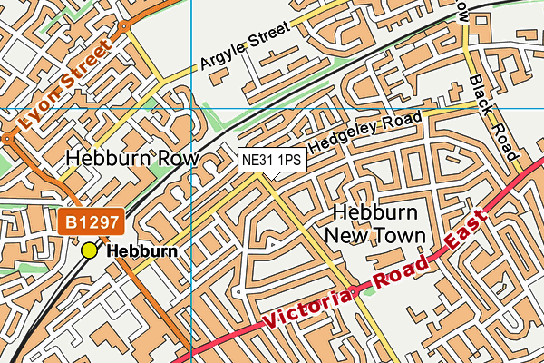 NE31 1PS map - OS VectorMap District (Ordnance Survey) NE31 1PS map - OS VectorMap District (Ordnance Survey)