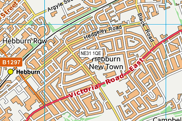 NE31 1QE map - OS VectorMap District (Ordnance Survey) NE31 1QE map - OS VectorMap District (Ordnance Survey)