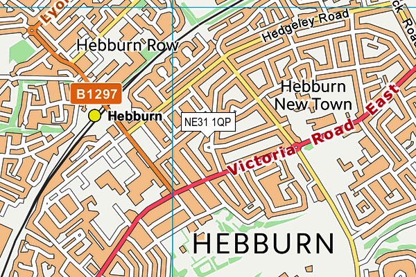 NE31 1QP map - OS VectorMap District (Ordnance Survey)