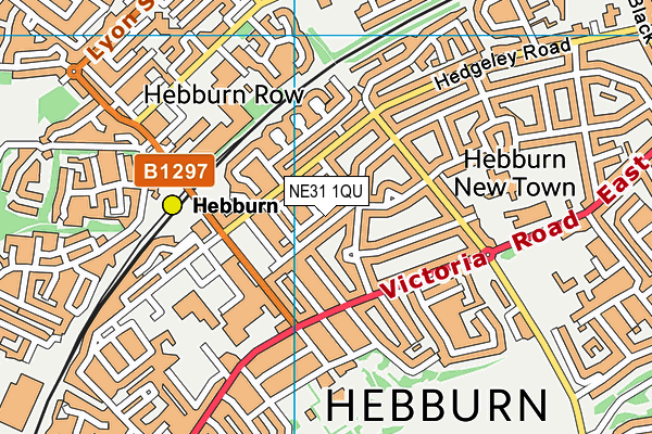 NE31 1QU map - OS VectorMap District (Ordnance Survey) NE31 1QU map - OS VectorMap District (Ordnance Survey)