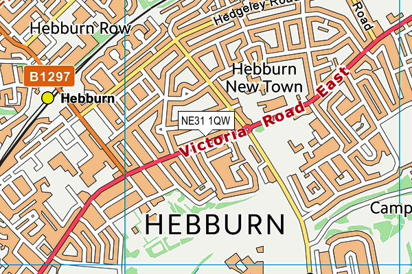 NE31 1QW map - OS VectorMap District (Ordnance Survey)