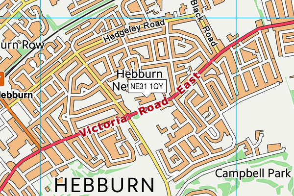 NE31 1QY map - OS VectorMap District (Ordnance Survey)