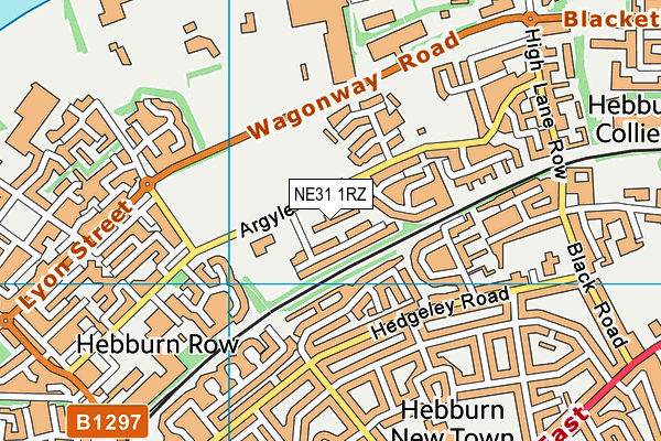 NE31 1RZ map - OS VectorMap District (Ordnance Survey) NE31 1RZ map - OS VectorMap District (Ordnance Survey)