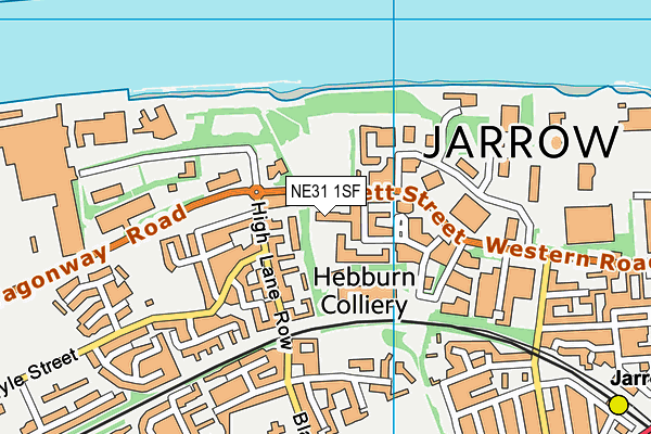 NE31 1SF map - OS VectorMap District (Ordnance Survey) NE31 1SF map - OS VectorMap District (Ordnance Survey)